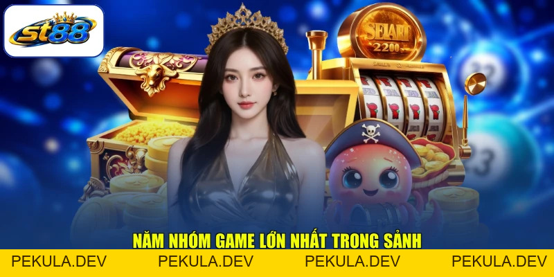 Nổ Hũ ST88 Sảnh Game Quy Tụ Hàng Trăm Hũ Vàng Lớn - PEKULA